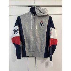 New Minnesota Twins Retro Starter Full Zip Light Jacket Medium MLB Hoodie